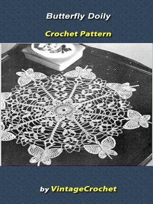 cover image of Butterfly Doily Vintage Crochet Pattern eBook